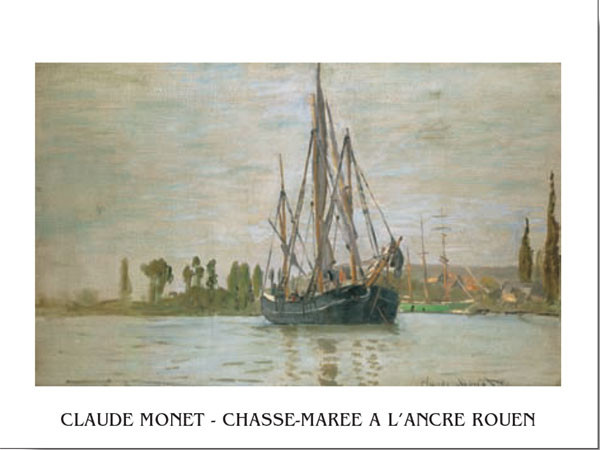 Art Print Chasse-Marée À L'Ancre (Rouen)