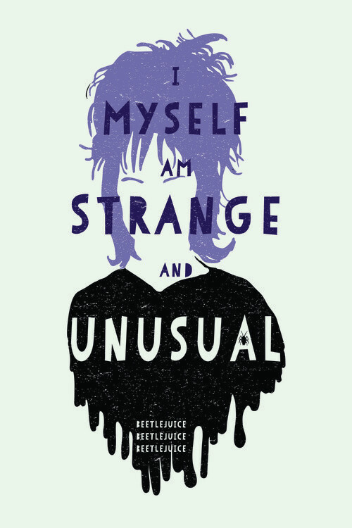 Плакат Beetlejuice - Strange & unusual