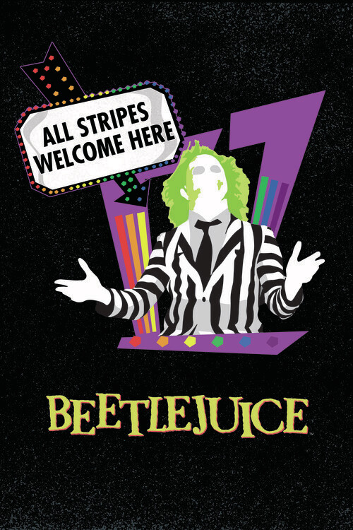Плакат Beetlejuice - All stripes welcome here