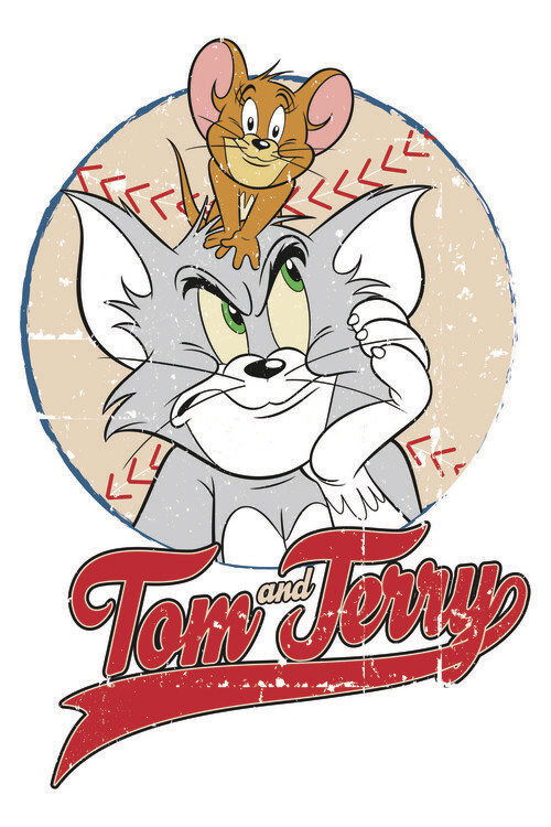 Принти на полотні Tom & Jerry - Baseball