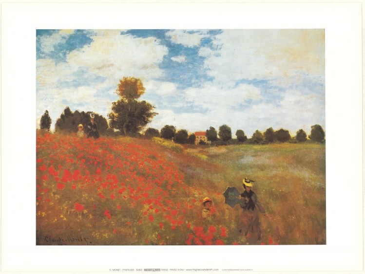 Poppies, Poppy Field, 1873 Картина