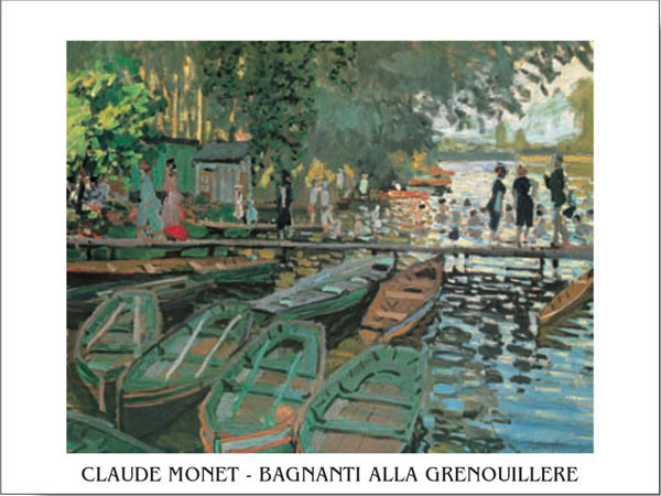 Bathers at La Grenouillère, 1869 Картина