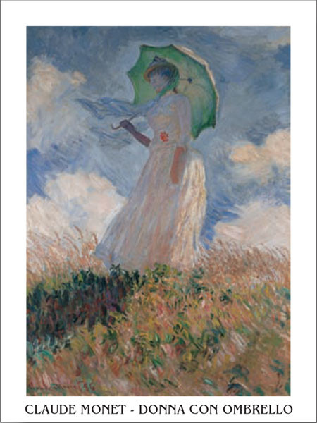 Art Print Woman with a Parasol
