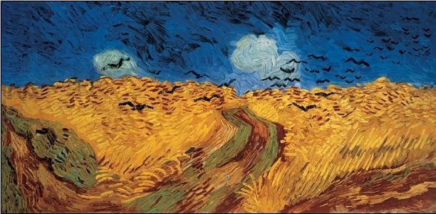 Art Print Wheatfield with Crows, 1890