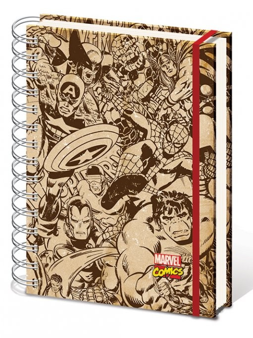 Тетрадки Marvel Retro - Outline A5 notebook