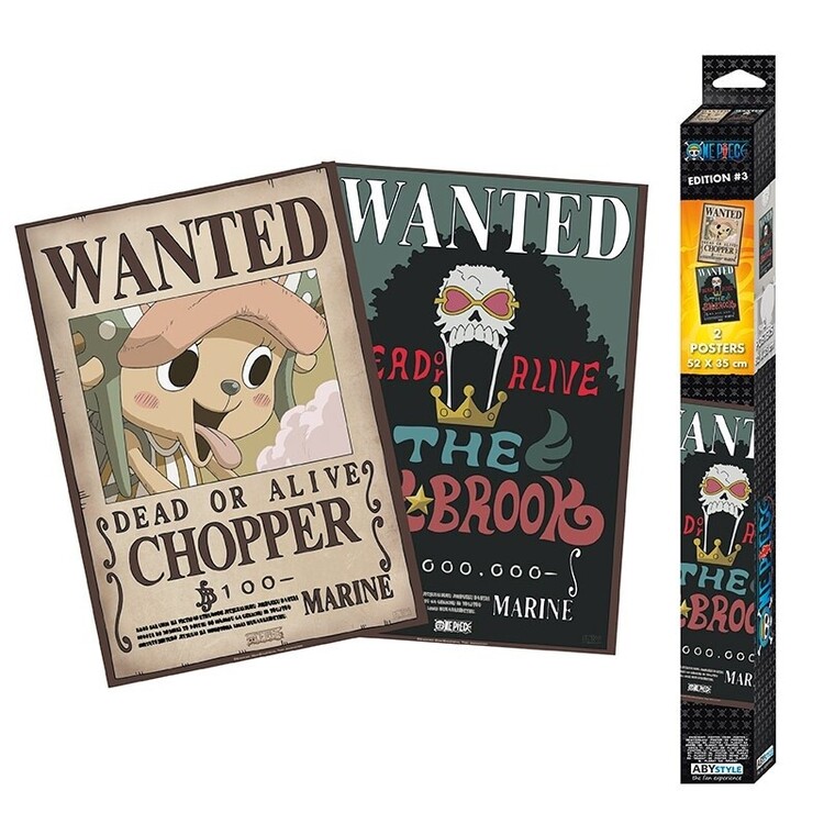 Подаръчен комплект One Piece - Wanted Chopper & Brook
