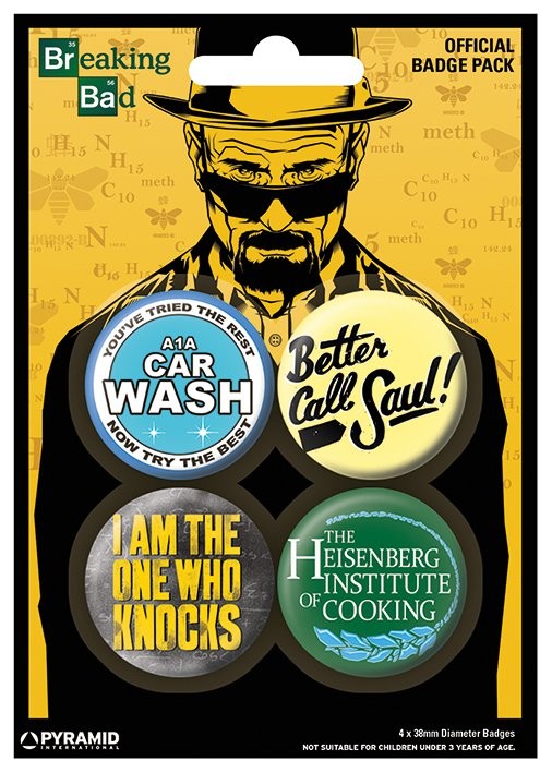 Conjunto de crachás Breaking Bad - A1A Car Wash