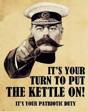 Metallikyltti PATRIOTIC KETTLE