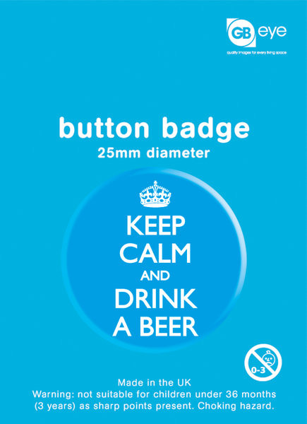 Badge Keep Calm - And Drink a Beer