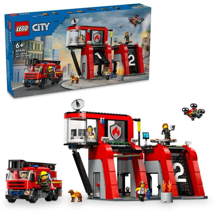 LEGO City - Firefighter‘s Stations with Firefighter Car 60414