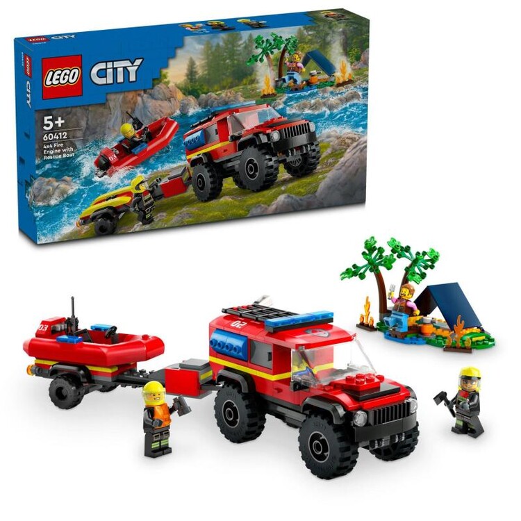 LEGO City - Firefighter‘s Car and Rescue Boat 60412
