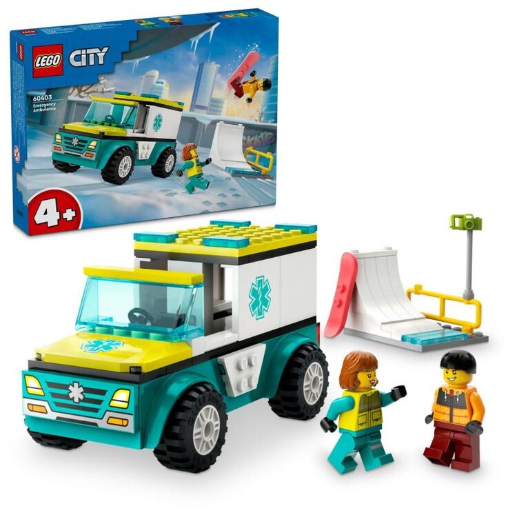 LEGO City - Ambulance and Snowboard Man 60403