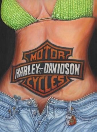 Μεταλλική πινακίδα CAROLINE STURGIS - harley davidson