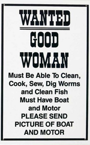 Μεταλλική πινακίδα Good woman