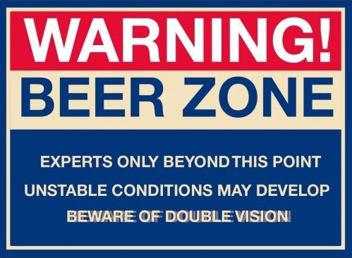 Metallikyltti BEER ZONE