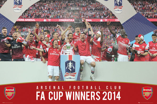 Poster Arsenal FC - FA Cup Winners 13/14 | Wall Art | 3+1 FREE