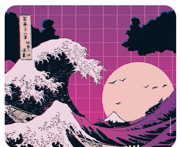 Mouse pad Hokusai - Great Wave Vapour