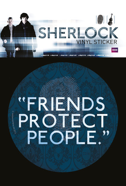 Αυτοκόλλητα Sherlock - Friends Protect People