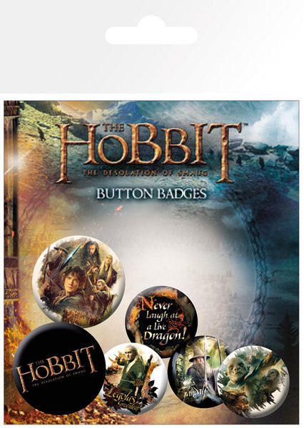 Σετ κονκάρδες The Hobbit: The Desolation of Smaug - Mix
