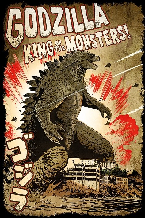 Poster Godzilla - King of the Monsters | Wall Art | 3+1 FREE | Abposters.com