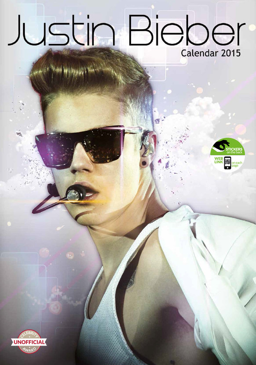 Calendar 2015 Justin Bieber