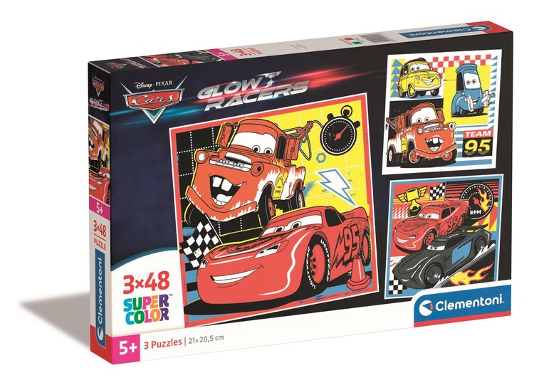 Παζλ Cars - Glow Racers