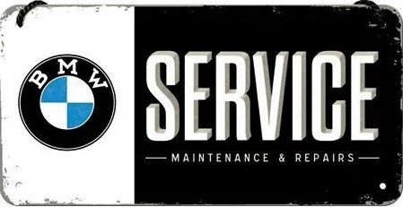 Metallikyltti BMW - Service