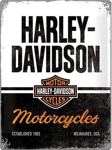 Metallikyltti Harley-Davidson - Motorcycles