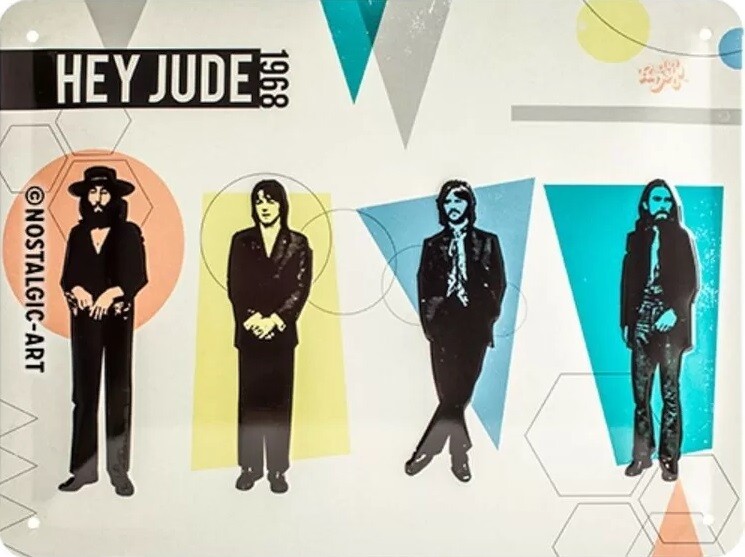 Metallikyltti Beatles Hey Jude