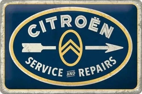 Μεταλλική πινακίδα Citroen Service & Repairs