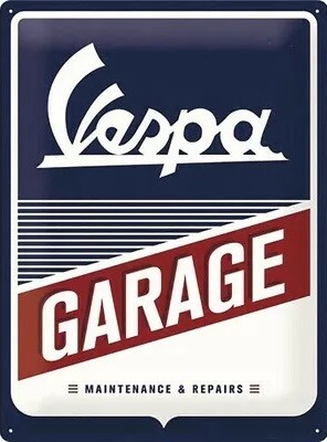 Μεταλλική πινακίδα Vespa Garage