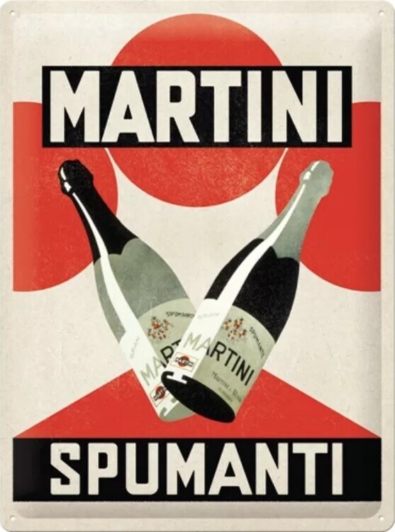 Μεταλλική πινακίδα Martini Spumanti