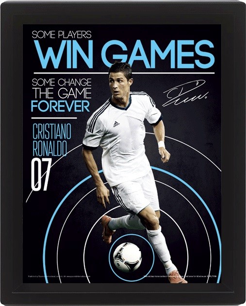 Framed 3Dposter Ronaldo - Change The Game