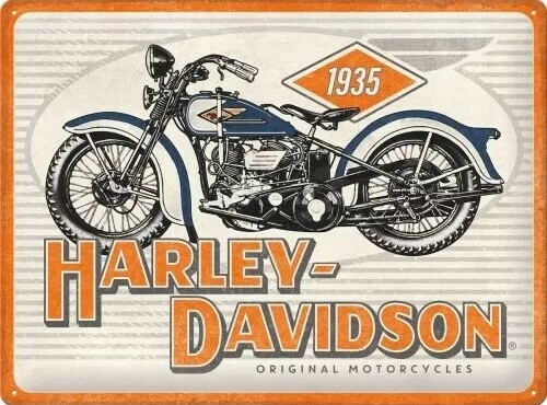 Metallikyltti Harley-Davidson - 1935