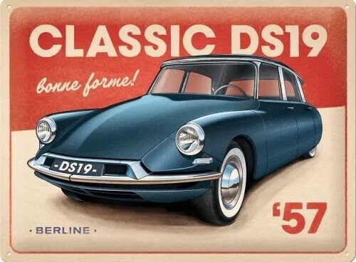 Μεταλλική πινακίδα Citroen Classic DS19
