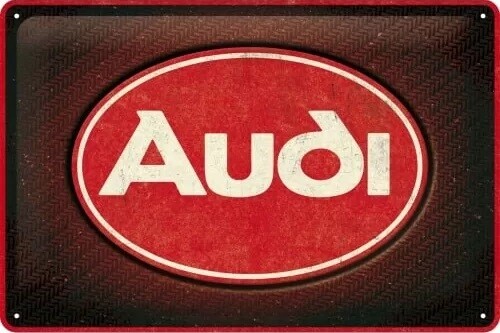 Μεταλλική πινακίδα Audi - Red Logo