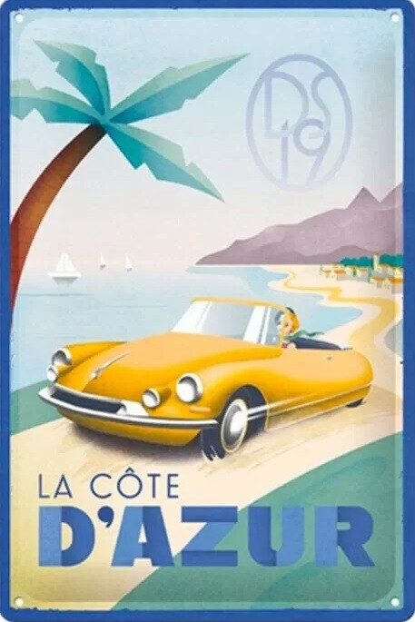 Μεταλλική πινακίδα Citroen La Cote D'Azur