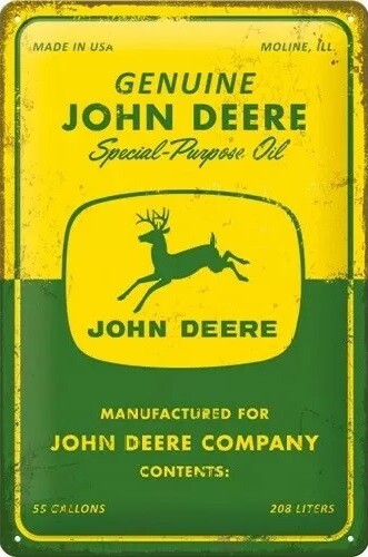 Μεταλλική πινακίδα John Deere Special Purpose Oil