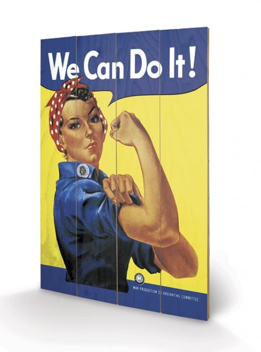 Ξύλινη τέχνη We Can Do It! - Rosie the Riveter