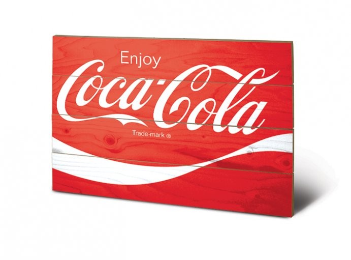 Ξύλινη τέχνη Coca-Cola - Logo