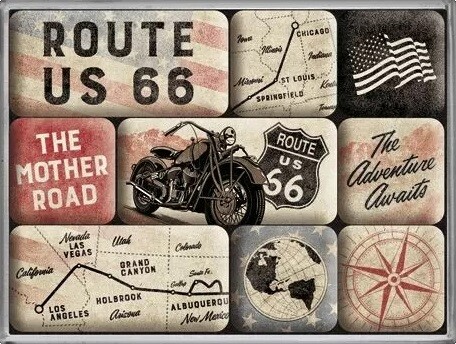 Μαγνητάκι Route 66 - Bike Map