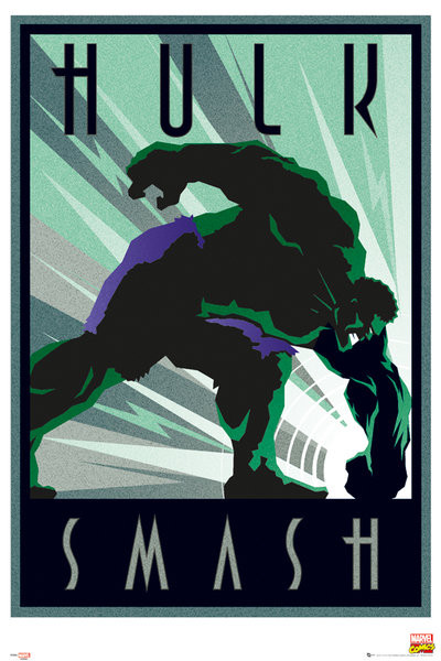 Плакат Marvel - Retro Hulk
