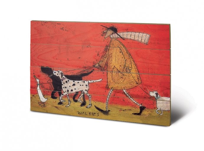 Pintura em madeira Sam Toft - Walkies