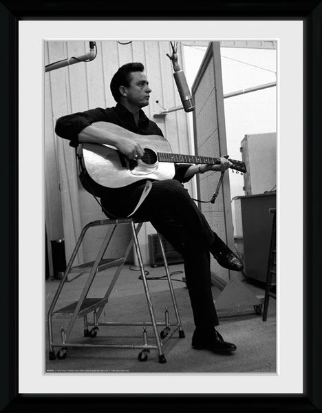 Рамкиран плакат Johnny Cash - Studio
