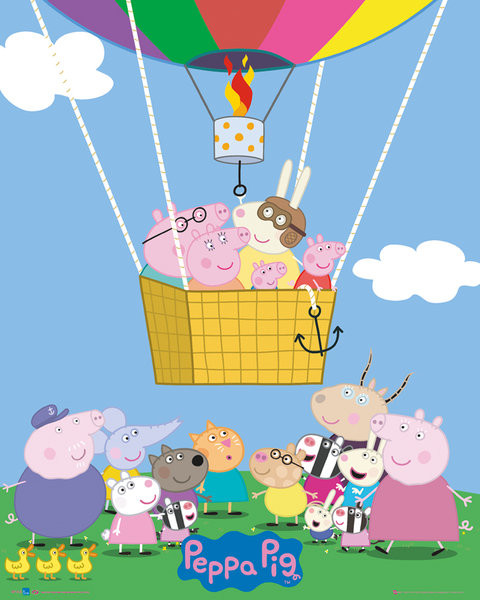 Плакат Peppa Pig - Super George
