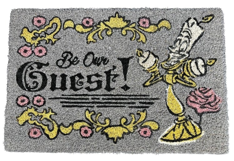 Πατάκι πόρτας Beauty and the Beast - Be Our Guest