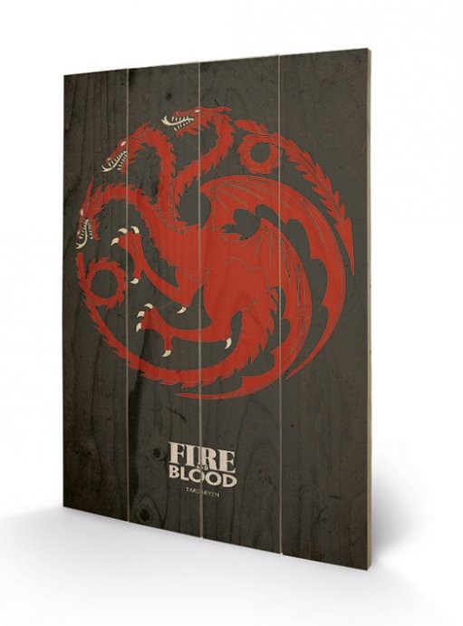 Ξύλινη τέχνη Game of Thrones - Targaryen
