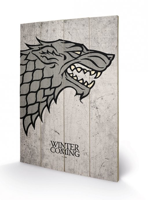Ξύλινη τέχνη Game of Thrones - Stark