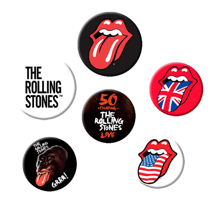 Badge set Rolling Stones
