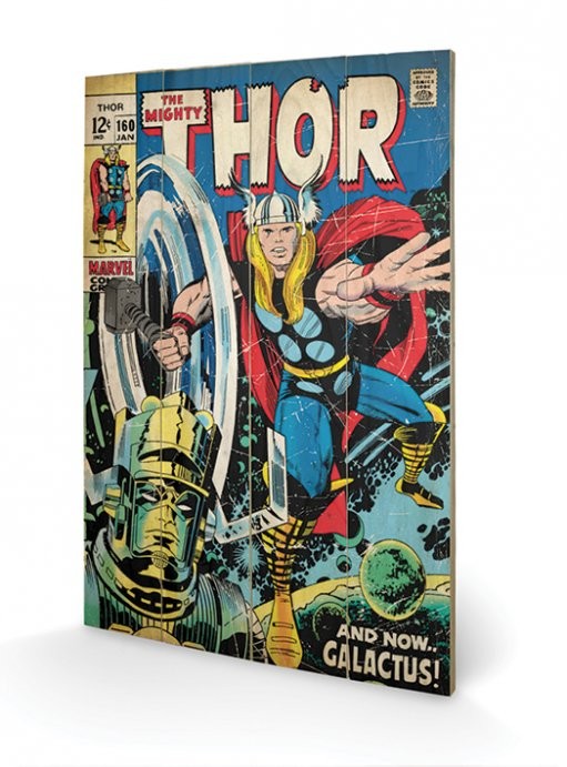 Ξύλινη τέχνη Thor - Galactus